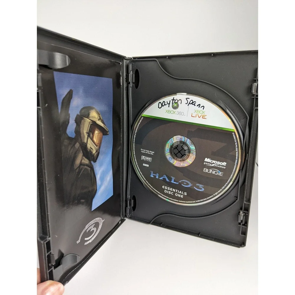 Halo 3 Essentials Xbox 360 Video Game Discs Complete Retro Bungie Microsoft‎